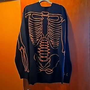 Foxblood All Bones Sweater in Orange